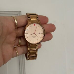 Kate Spade Rose Gold Watch with Pink Accent